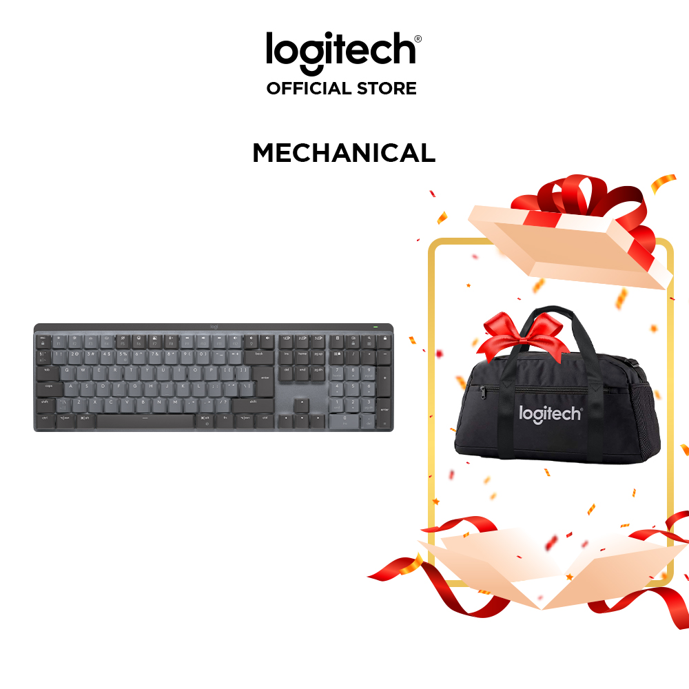 Bàn phím cơ văn phòng Logitech MX Mechanical FullSize Wireless/Bluetooth - Hàng Chính Hãng