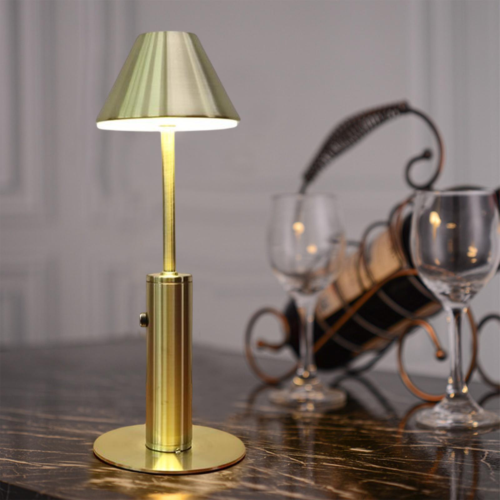 Dimmable Table Lamp Bar Decor Battery Desk Bedside