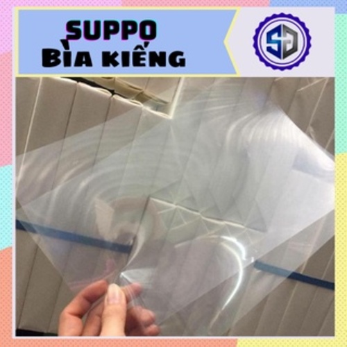 Bìa kiếng A4 Suppo 1.5MM khổ 1,5 zem ( 1 ký / xấp) dạng xả tờ, bế, dán in làm hộp, đóng tài liệu