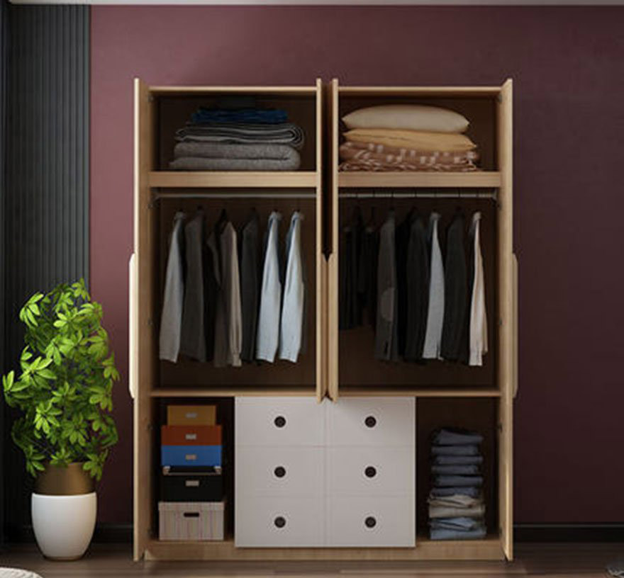 Tủ để quần áo gỗ sồi tự nhiên cao cấp