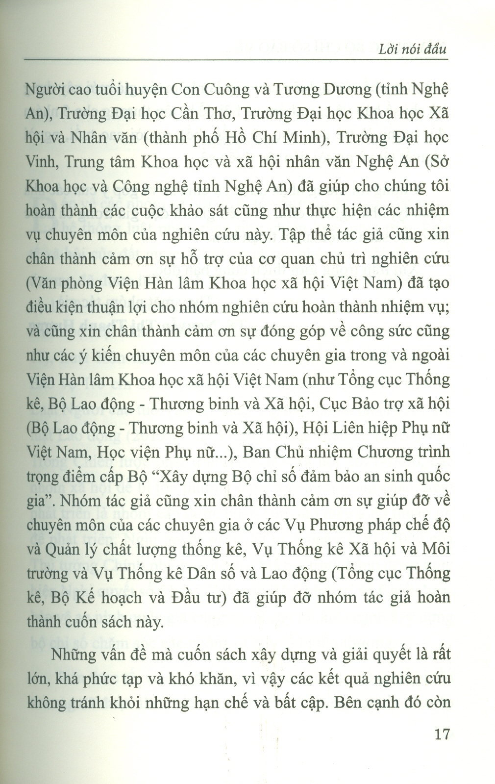 Xây Dựng Bộ Chỉ Số Bảo Vệ Các Nhóm Xã Hội Dễ BịTổn Thương (Sách chuyên khảo)
