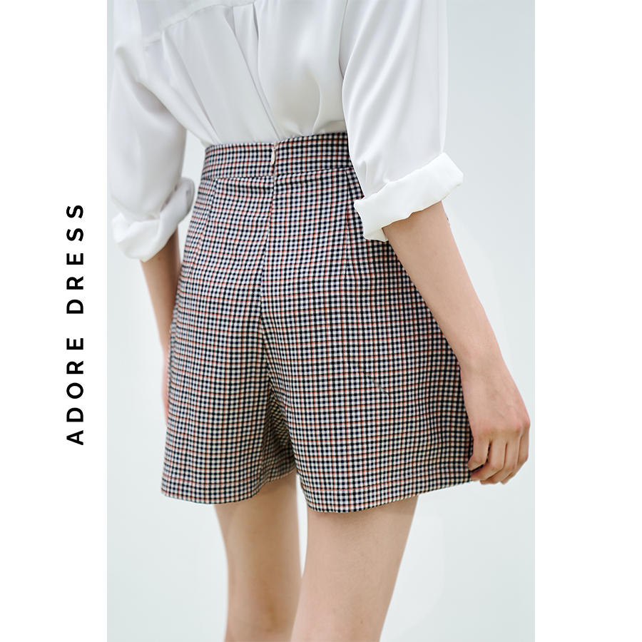 Quần skorts tuytsi đen và karo 313SK4001 ADORE DRESS