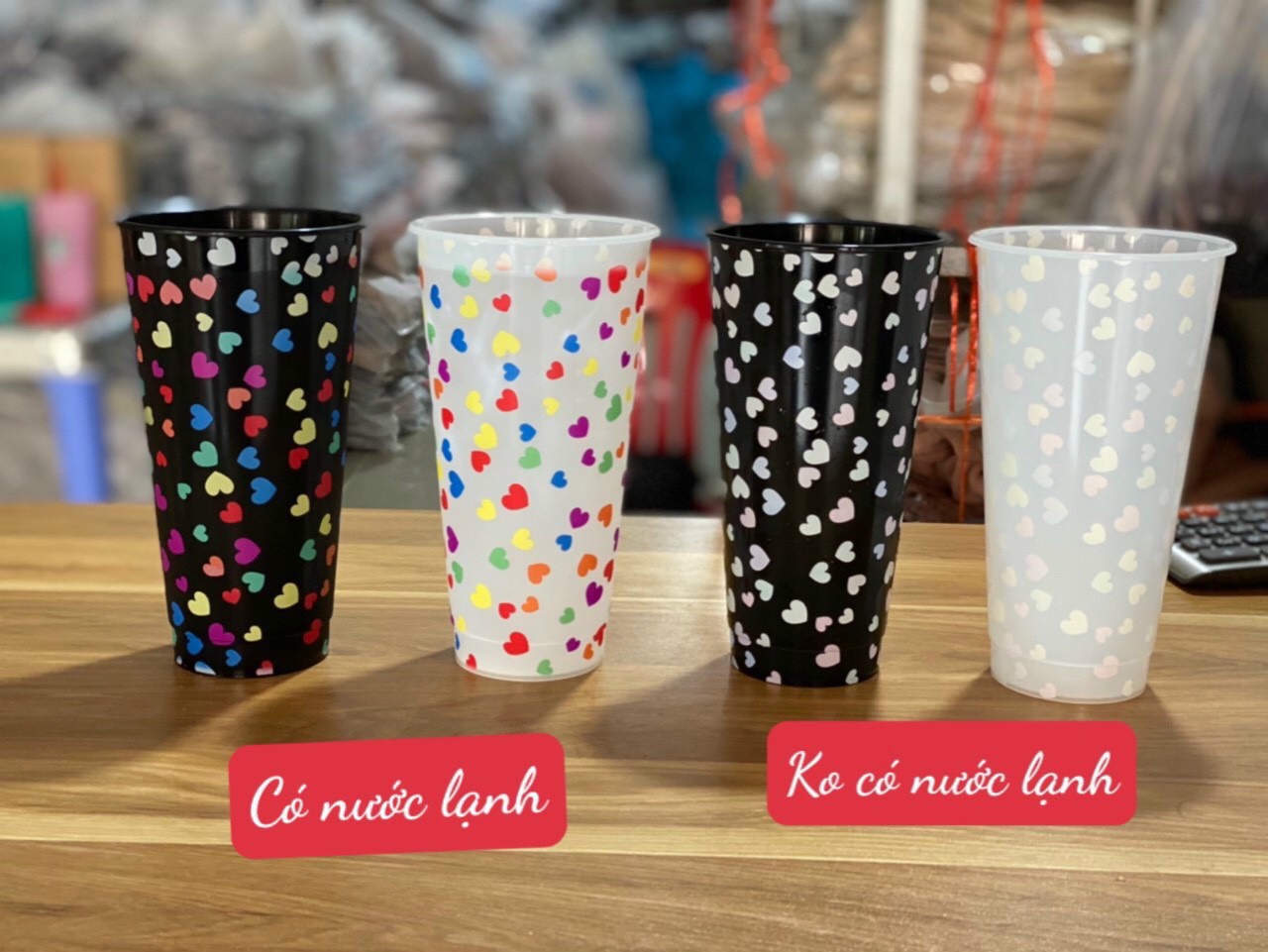 Ly Nước Thần Kì Đổi Màu Theo Nhiệt Độ Tặng Kèm Ống Hút Và Khăn Lau PaKaSa - Hàng Chính Hãng