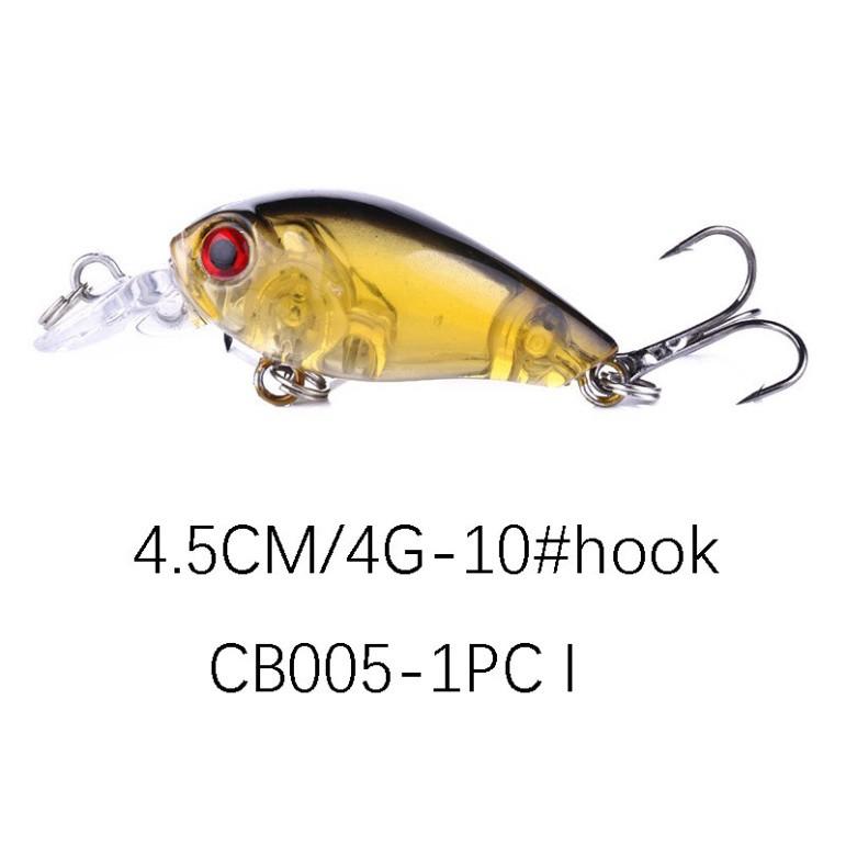 Mồi câu cá chukky nhân tạo 3d sống động 4.5cm 4g