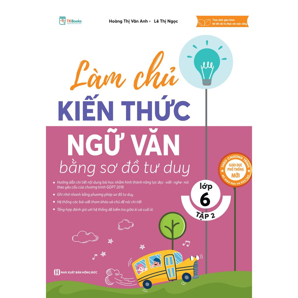 Sách - Làm chủ kiến thức Ngữ Văn bằng sơ đồ tư duy lớp 6 Tập 1 - MC