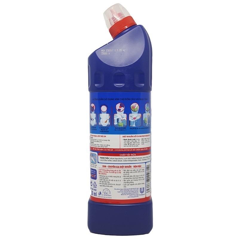 Nước Tẩy Bồn Cầu Vim Diệt Khuẩn 500ml - Xanh Biển