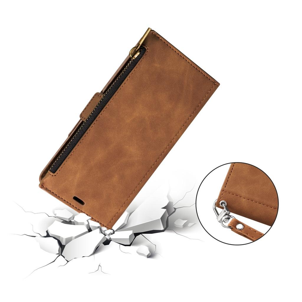 Ốp điện thoại da gập 9 ngăn đựng thẻ dành cho Samsung Galaxy S10+/S10 Plus S10 5G S10e S9+/S9 Plus S8 Plus /S8+