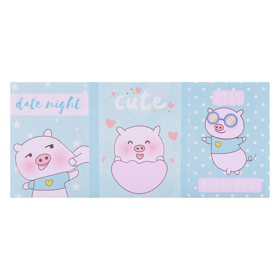 Sổ Giấy Note Pig (6 Xấp)