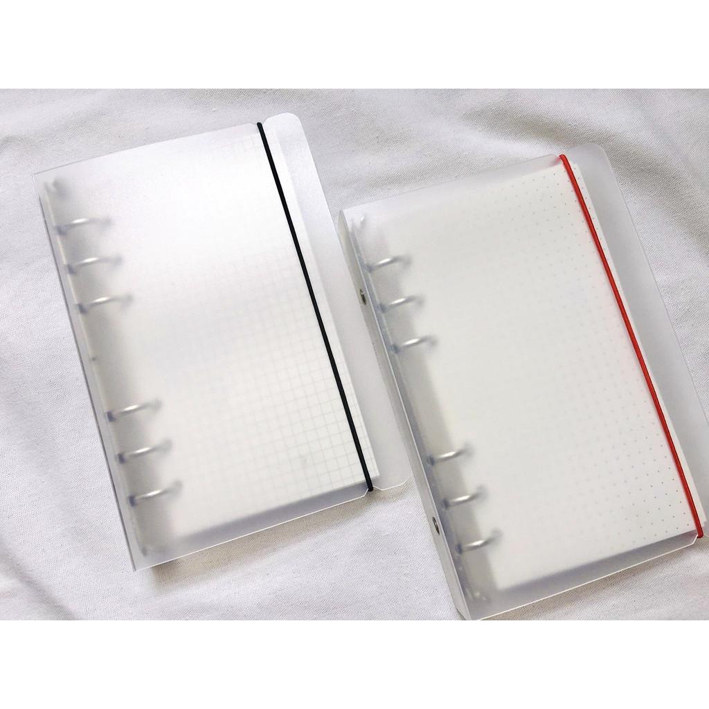 Bìa Sổ Còng Size A6 A5 A4 B5 6 lỗ 9 lỗ 4 lỗ - File Bìa Còng Inox Tặng kèm Dây Buộc Sổ