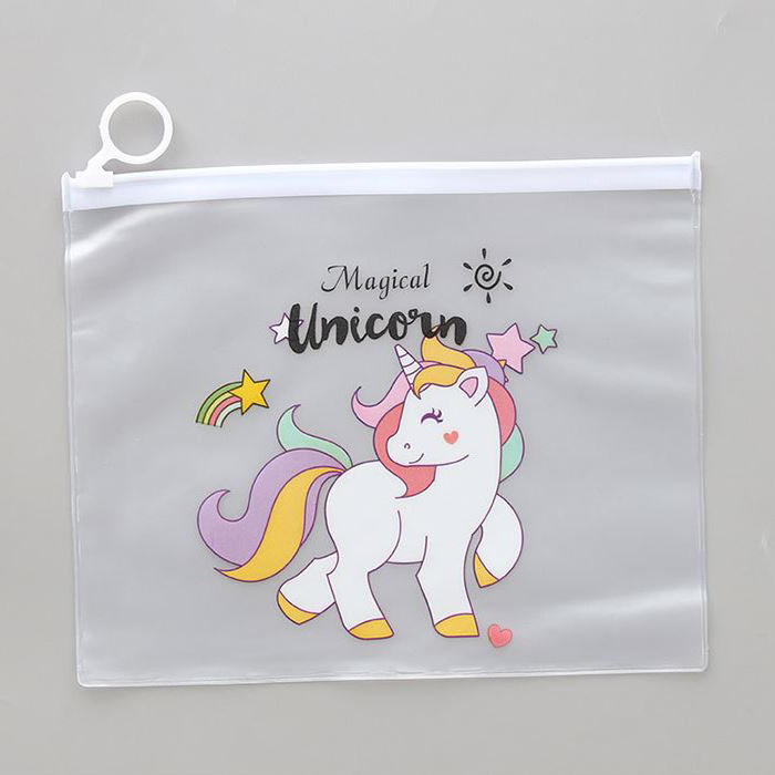 Túi Đựng Bút viết Zip Unicorn