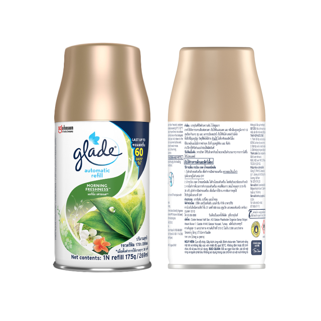 Lõi xịt thơm phòng tự động GLADE  Hương Sớm Mai 252ml