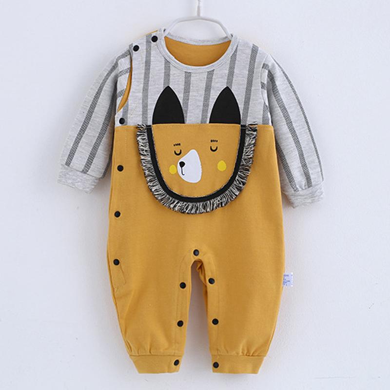 .Bộ Bodysuit hình thú ngộ nghĩnh cho bé chất liệu cotton thun-0280101