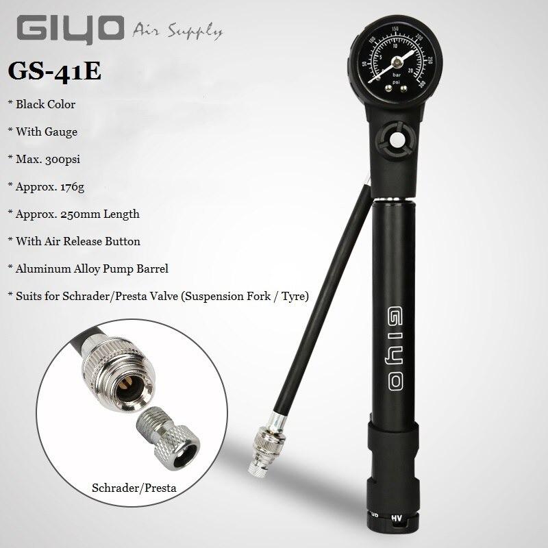 Bơm Phuộc Xe Đạp Air Giyo GS 41E 300 psi