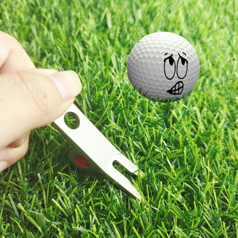 Nĩa golf hợp kim kẽm mới Color: Black and silver