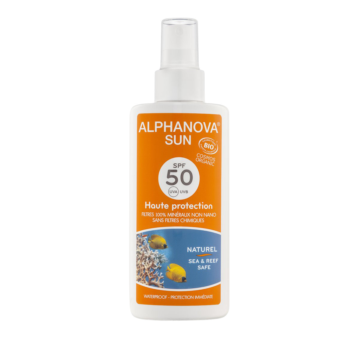 Kem Chống Nắng Hữu Cơ Dạng Xịt SPF50 Alphanova 125g