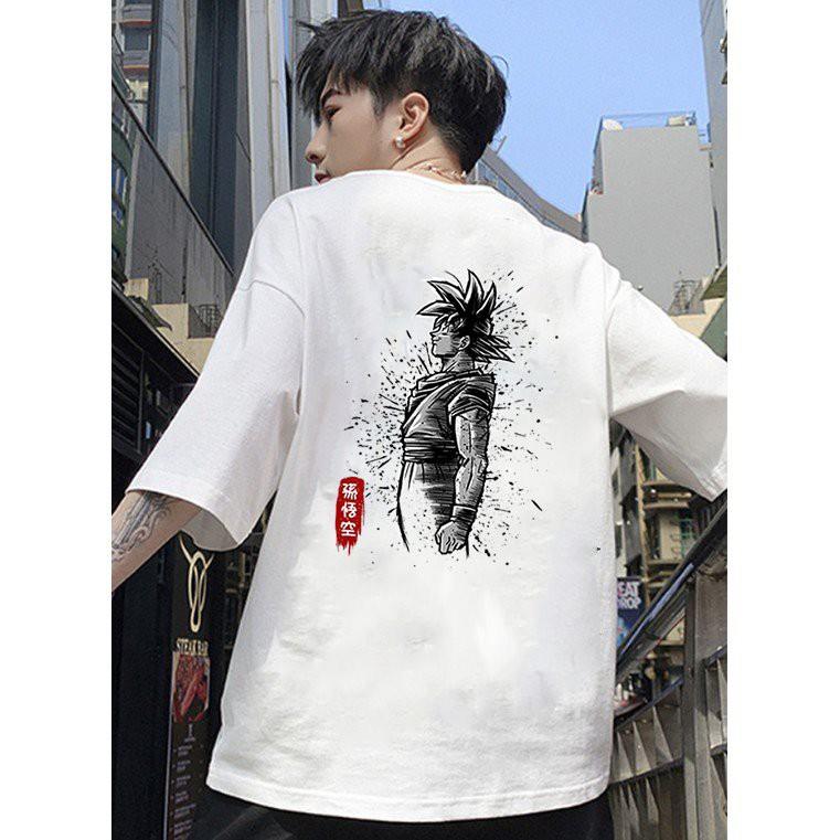 Áo thun unisex độc lạ goku cá tính form rộng vải dày mịn 2019T1803