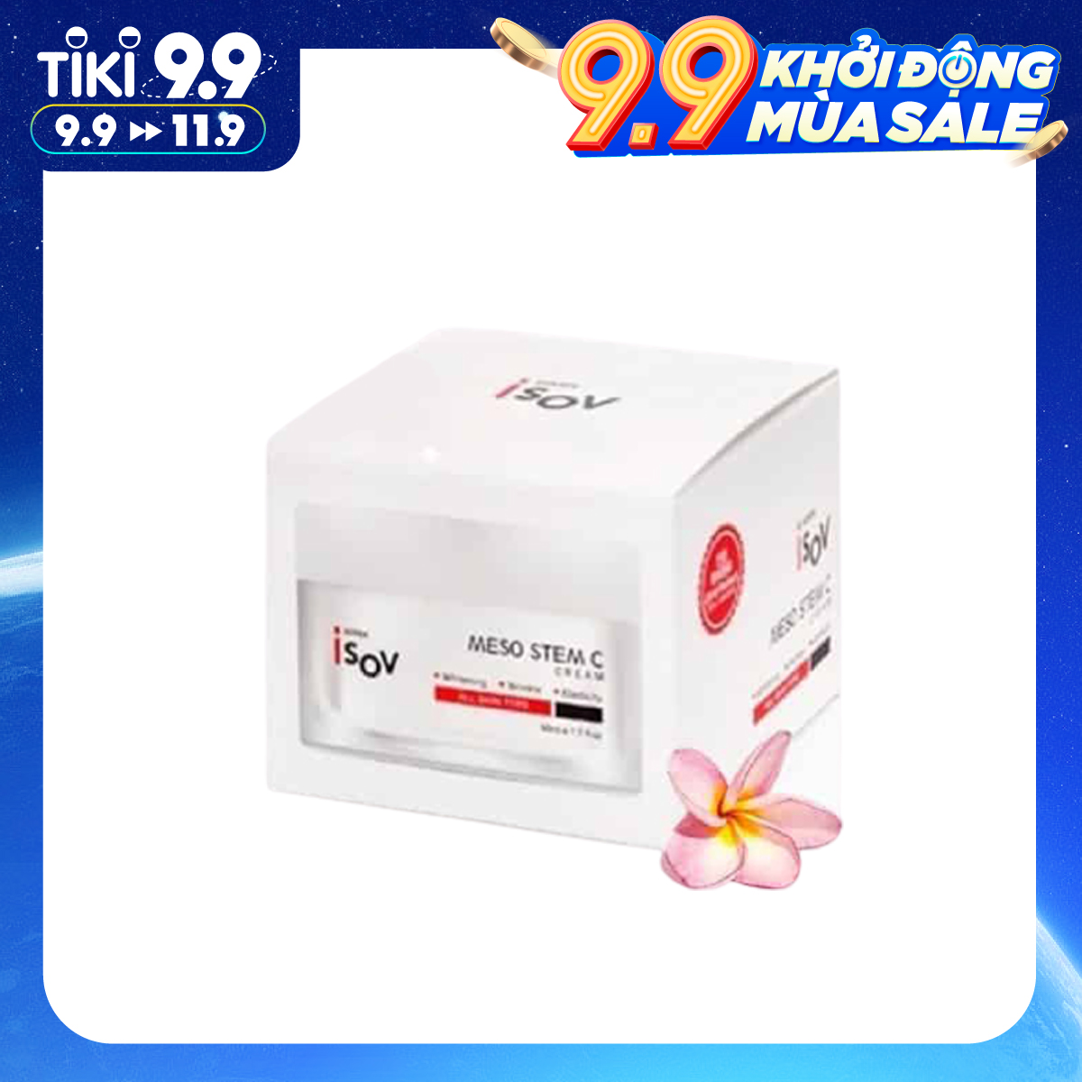 Kem dưỡng trắng, giảm nám, tái tạo da Isov Meso Stem C Cream 50ml