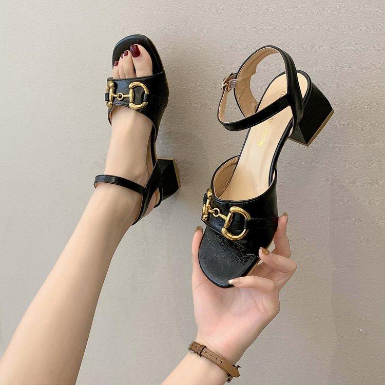 Giày Cao Gót Mũi Tròn Thời Trang Cho Nữ
