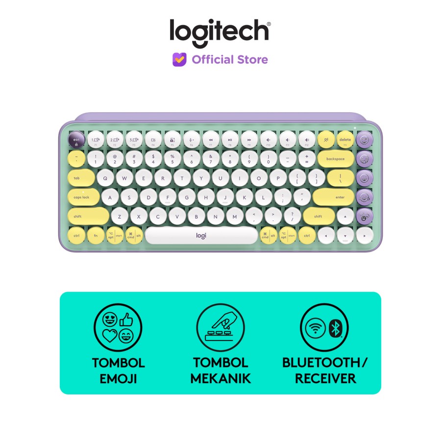 Bàn phím cơ Logitech POP KEYS Wireless - hàng chính hãng