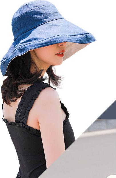 Mũ chống nắng chống uv rộng vành đội 2 mặt phong cách Hàn