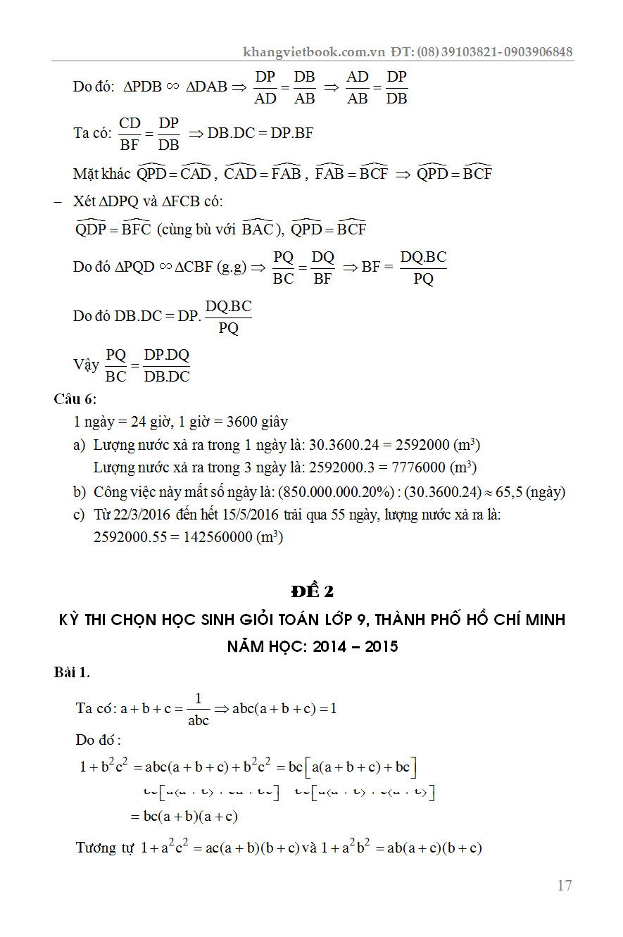 Siêu Tư Duy Luyện Đề Chuẩn Bị Kỳ Thi Học Sinh Giỏi Toán 9 - KV