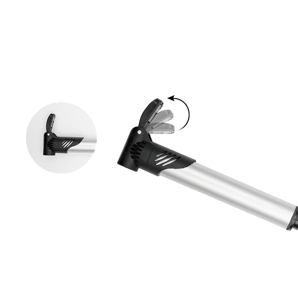 Plastic Bicycle Pump Bike Pump Mini Inflator Bicycle Accessories Silver