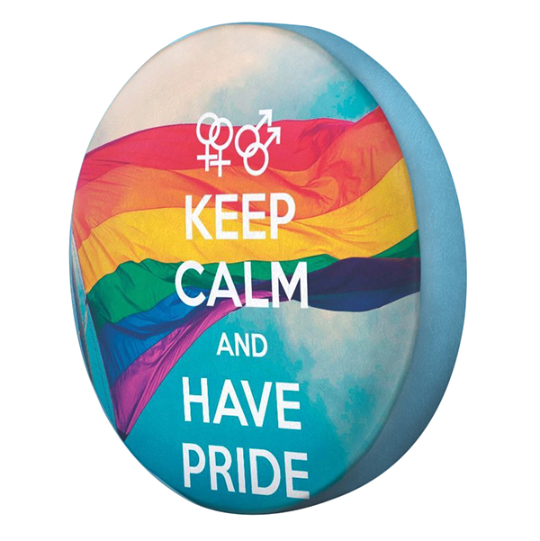 Gối tròn Keep Calm and Have Pride - GODT001