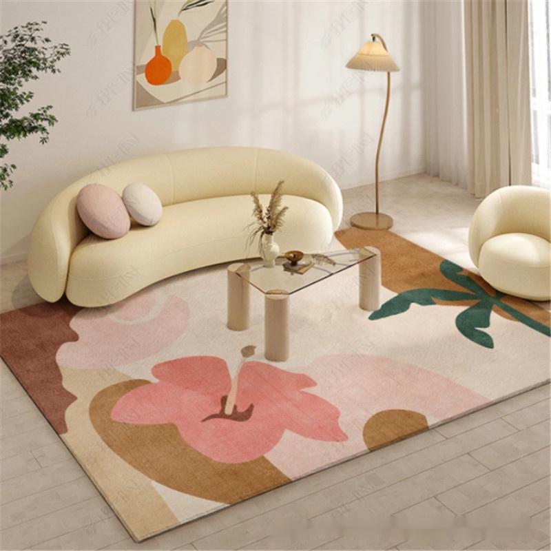 Thảm Lót Sàn Dùng Một Lần Màu Hồng Dễ Thương Trang Trí Phòng Khách/Phòng Ngủ