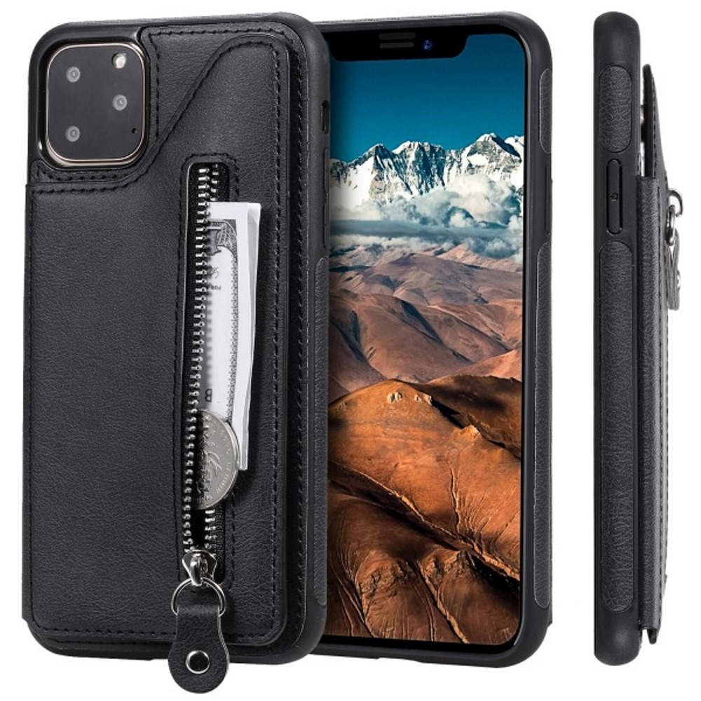Bao da dành cho Iphone 11 - 6.1 Inch kiêm ví tiền đựng thẻ, card cầm tay siêu tiện lợi