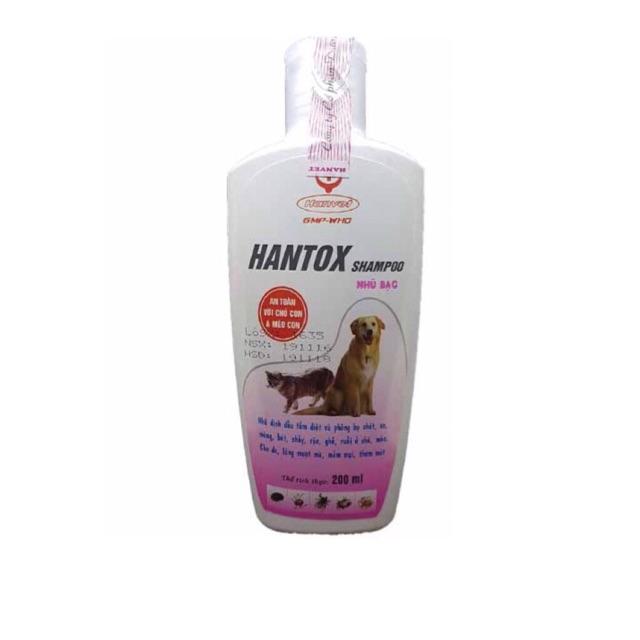 Sữa tắm trị ve rận Hantox hồng 200ml