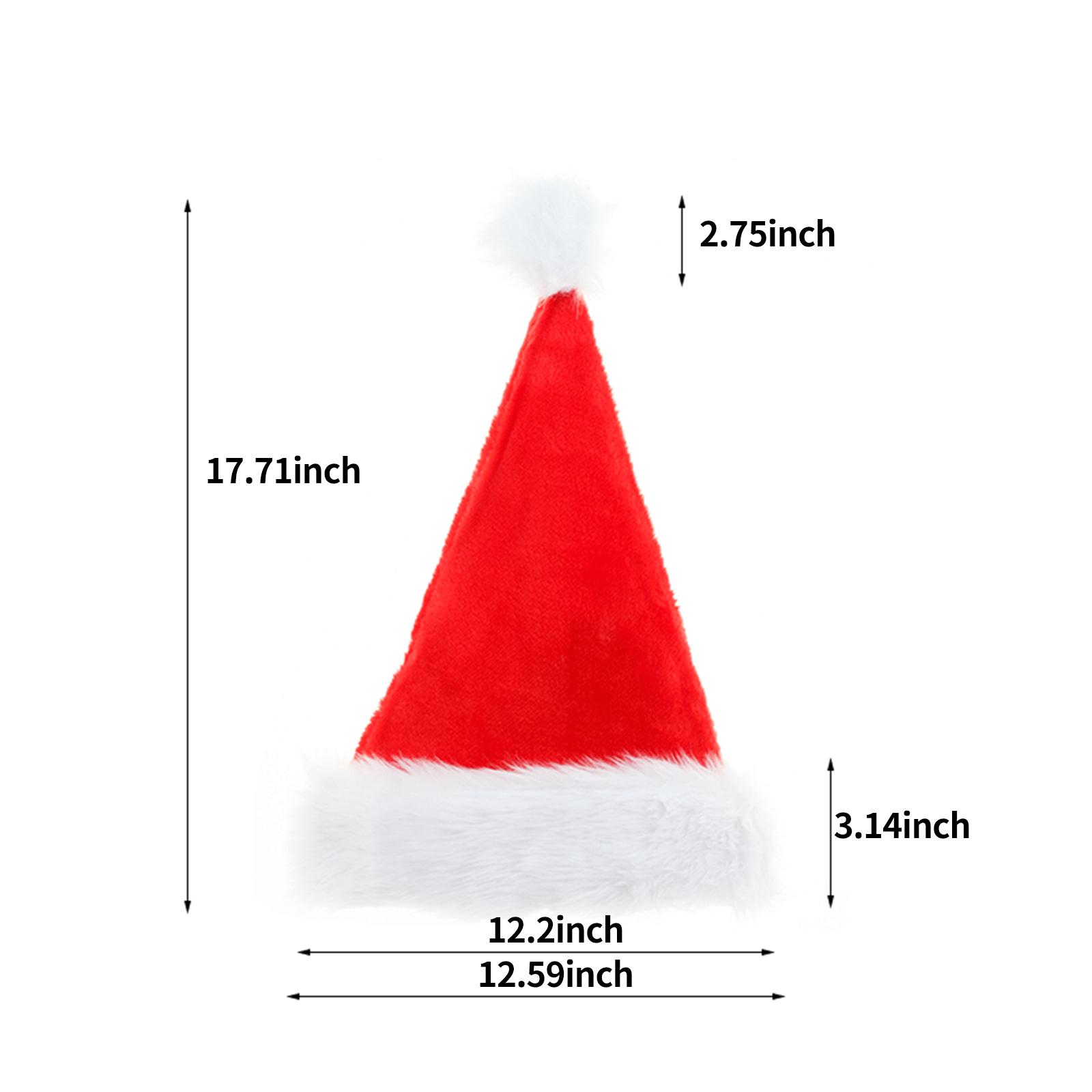 Mũ Ông Già Noel Unisex Cho Người Lớn / Trẻ Em