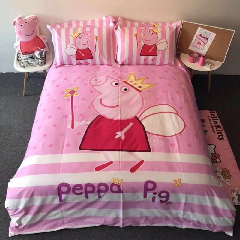 Bộ chăn ga gối Cotton lụa Disney 4 món