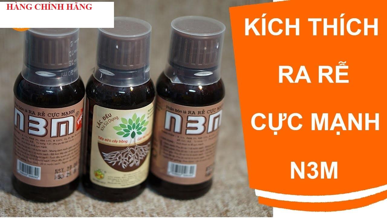 Phân bón kích rễ N3M PRO dạng nước 100ml- giúp giâm, chiết kích thích ra rễ mạnh mẽ hơn, đậm đặc hơn