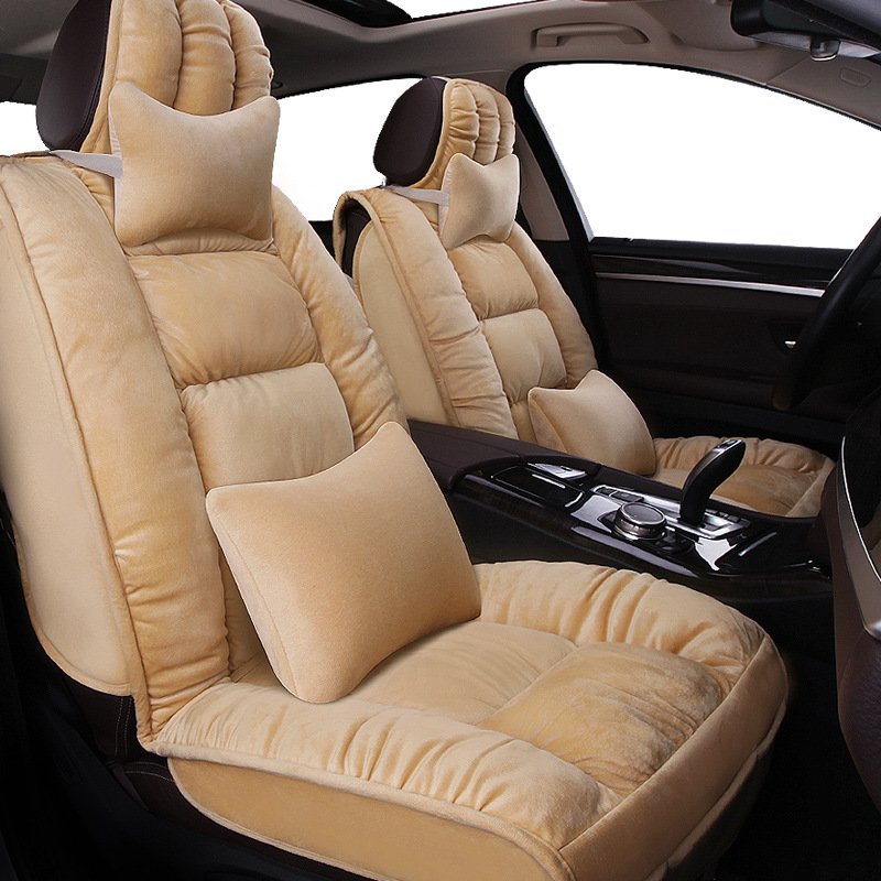 Bộ 5 lót ghế ô tô NHUNG SIÊU MỀM CAO CẤP, cho dế bạn lên thêm đẳng cấp sang chảnh-83210