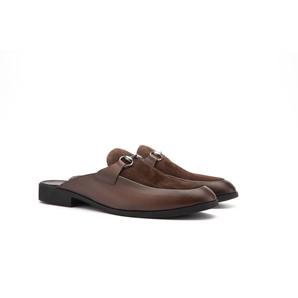Giày Sục Nam Công Sở XOĂN SHOP Da Pu Pu Size 38 Đến 42 Màu Đen/Vàng - S001
