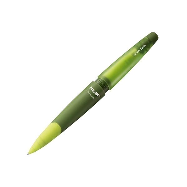 Vỉ Bút Chì Bấm HB 0.5 mm + 2 Gôm Thay Thế - Milan Capsule Slim BYM10355 (Mẫu Màu Giao Ngẫu Nhiên)