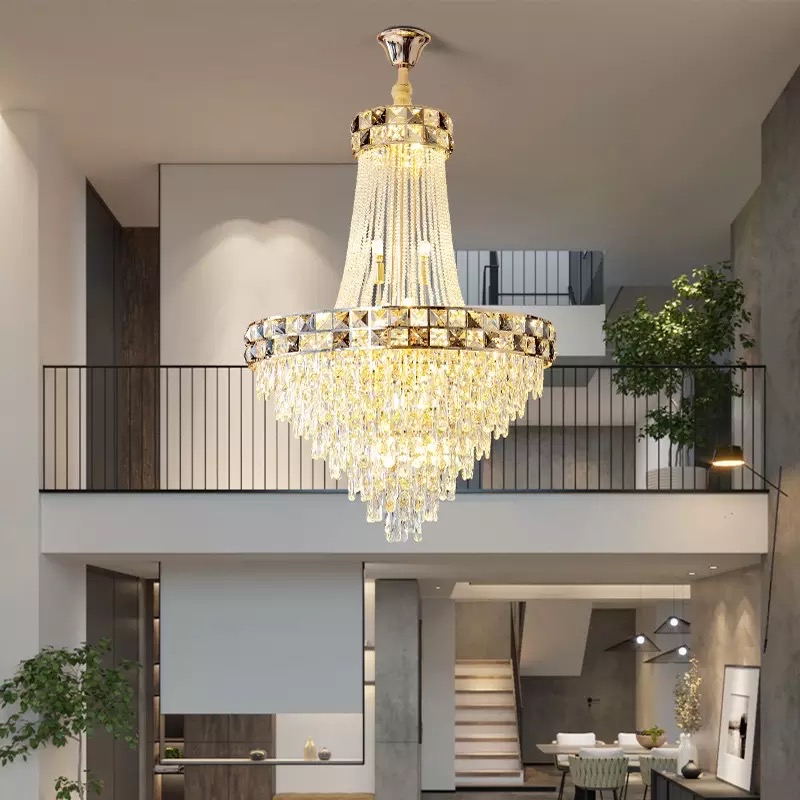 Đèn thả thông tầng Pha lê TAMOGA HUNUA 5874, 3 Chế độ Ánh sáng Đường kính 800mm dài 1,1 mét