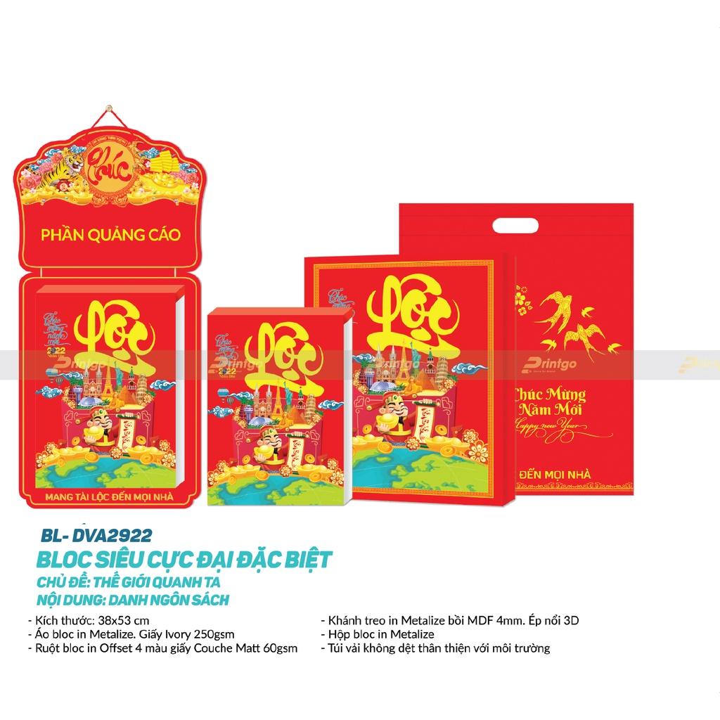 Lịch 2023, lịch treo tường 2023, lịch bloc 2023, cuốn lịch 2023, lich tết 2023, Lịch BLOC 2023 Đại Việt Á Cực Đại 25 x 35 Hương Sắc Việt Nam