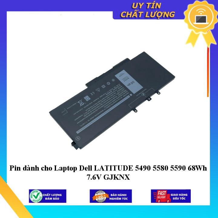 Pin dùng cho Laptop Dell LATITUDE 5490 5580 5590 68Wh 7.6V GJKNX - Hàng Nhập Khẩu New Seal