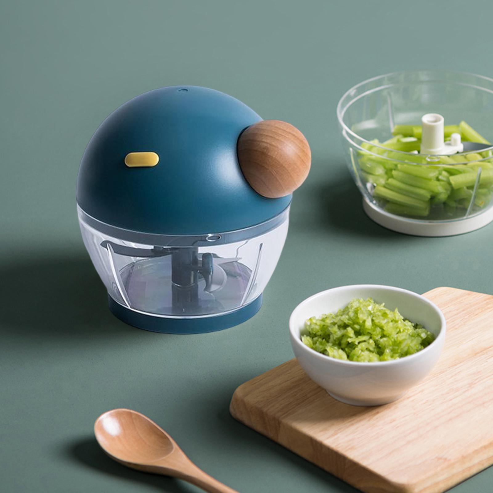 500ml Food Processor Vegetable Chopper Blender Manual for Meat Nuts Ginger