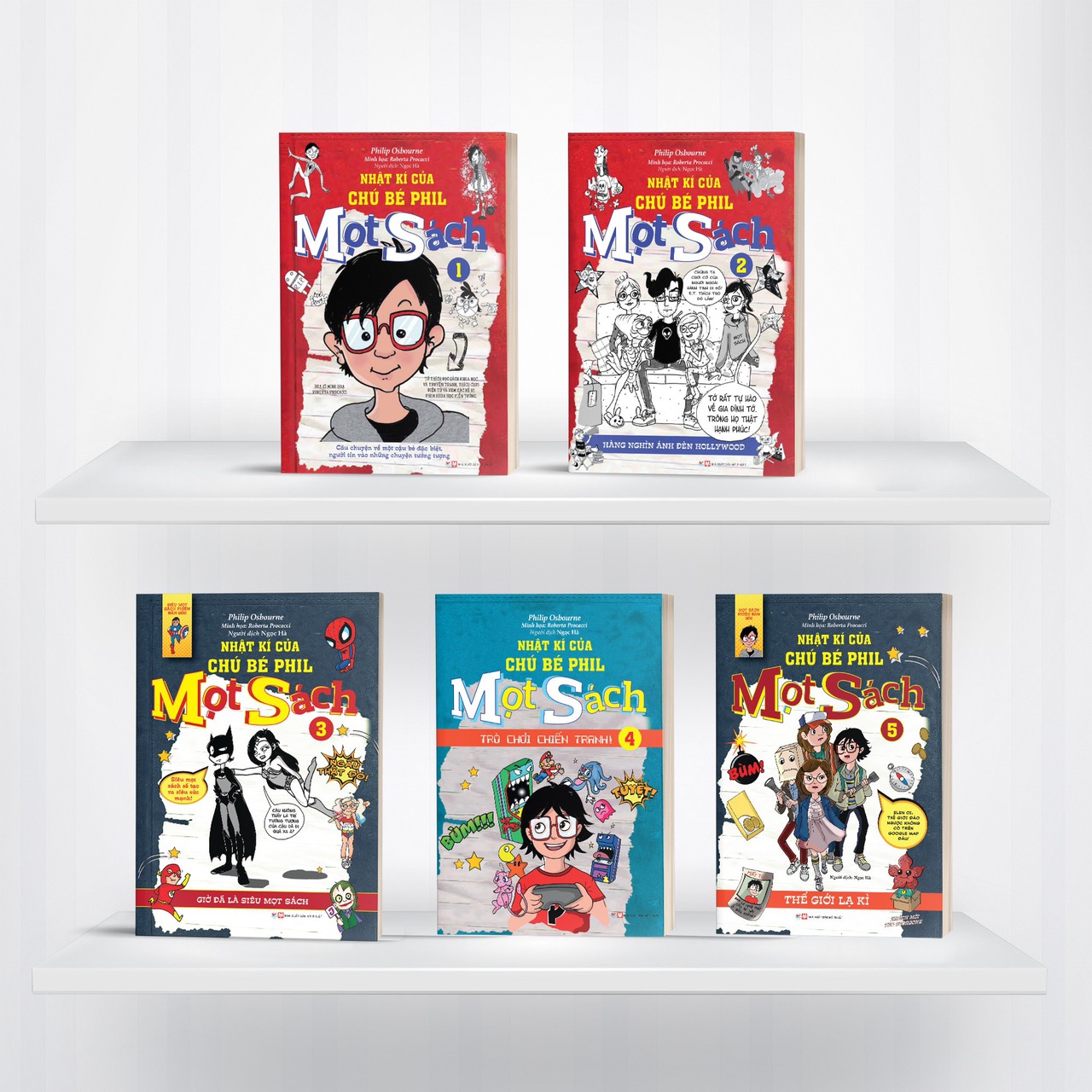 Sách - Trọn bộ Nhật ký của chú bé Phil Mọt sách Tặng Bookmark Vadata