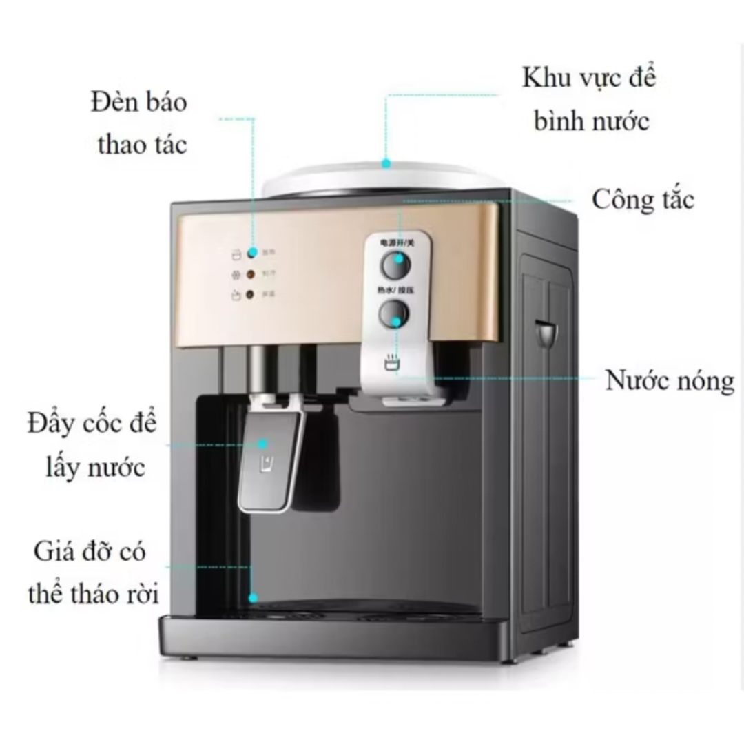 MÁY NƯỚC NÓNG LẠNH TRỰC TIẾP ĐỂ BÀN PHA TRÀ CÀ PHÊ SỮA THUẬN TIỆN CHO MỌI GIA ĐÌNH