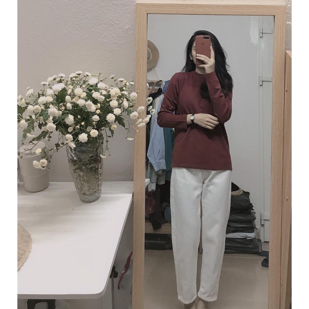 Quần baggy kaki form chuẩn size 3 màu nâu trắng đen