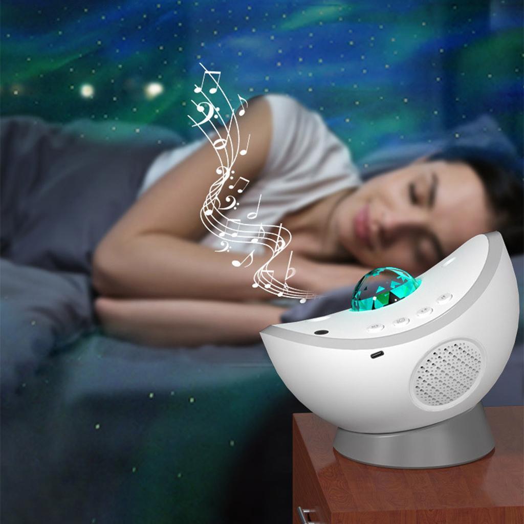 Rotary LED Galaxy Night Light Projector Party Bluetooth Speaker Lamp Remote