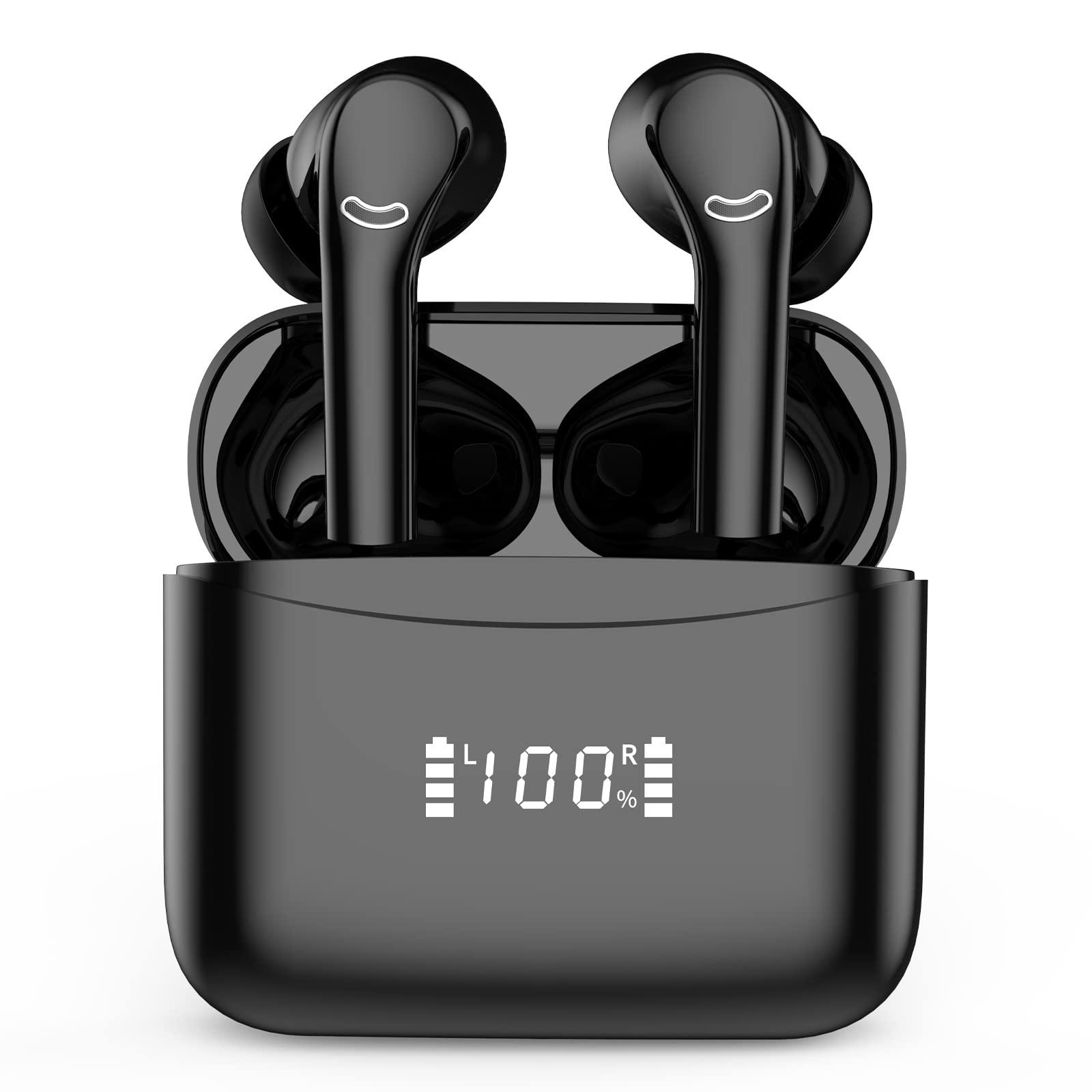 Tai nghe Bluetooth, tai nghe trong tai không dây, tai nghe Bluetooth 5.3, Tai nghe thể thao Bluetooth không thấm nước IPX6, tai nghe không dây thời gian chơi 45 giờ