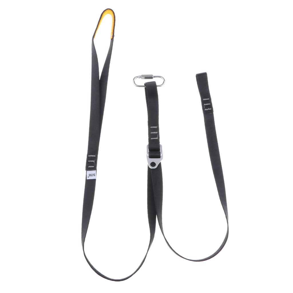 2 Pieces Climbing Aider Ascender Loop Lightweight for Rock Climbing Rescue Foot Ascender Starp Sling Ascending Loop