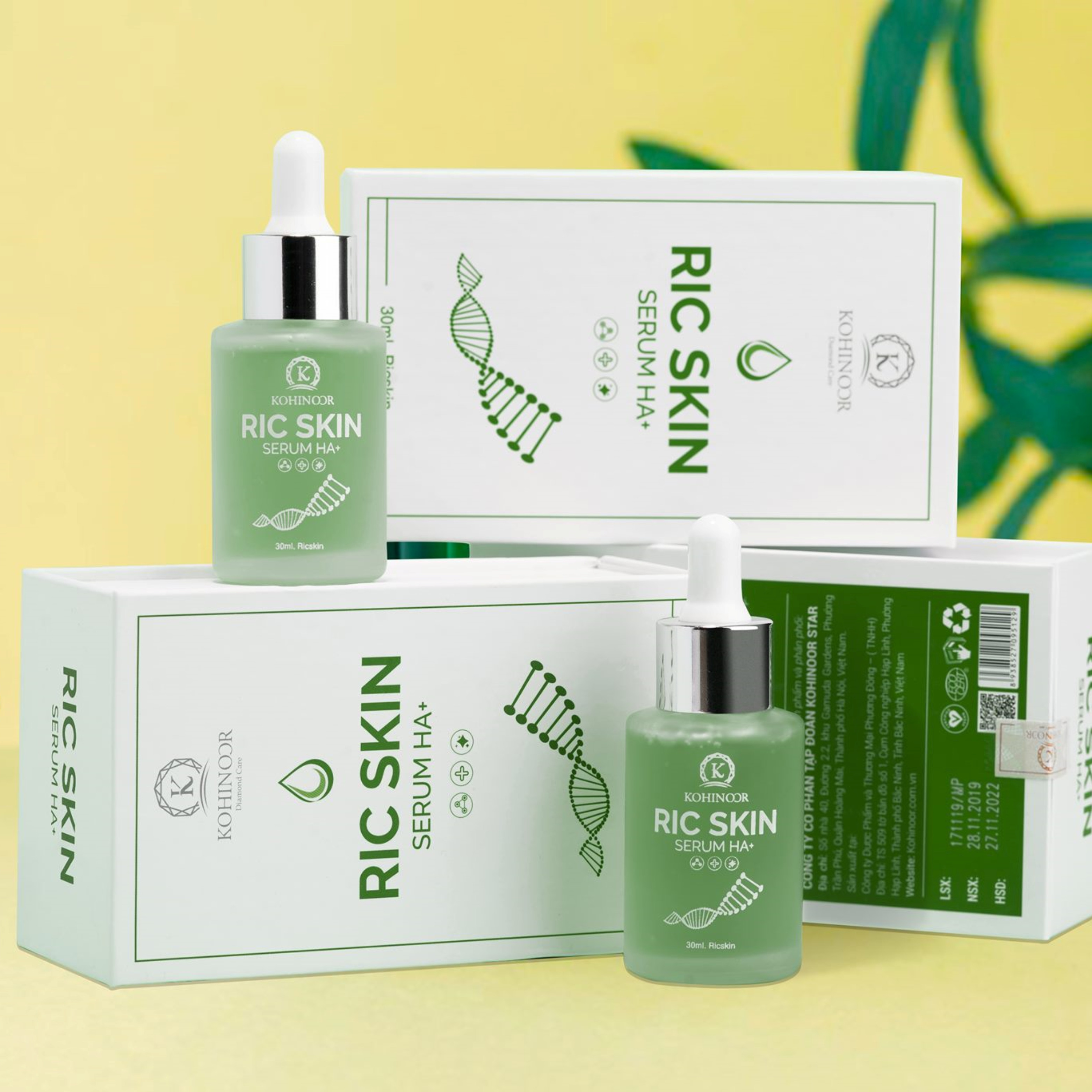 Serum dưỡng trắng, ngăn ngừa thâm nám RIC SKIN HA+ - Tái tạo làn da khỏe mạnh từ bên trong