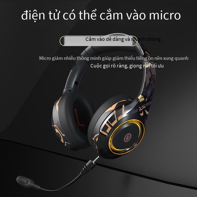 Tai nghe bluetooth gắn trên đầu phong cách mới nhất Tai nghe khử tiếng ồn ANC Tai nghe không dây MP3 tai nghe trò chơi khử tiếng ồn
