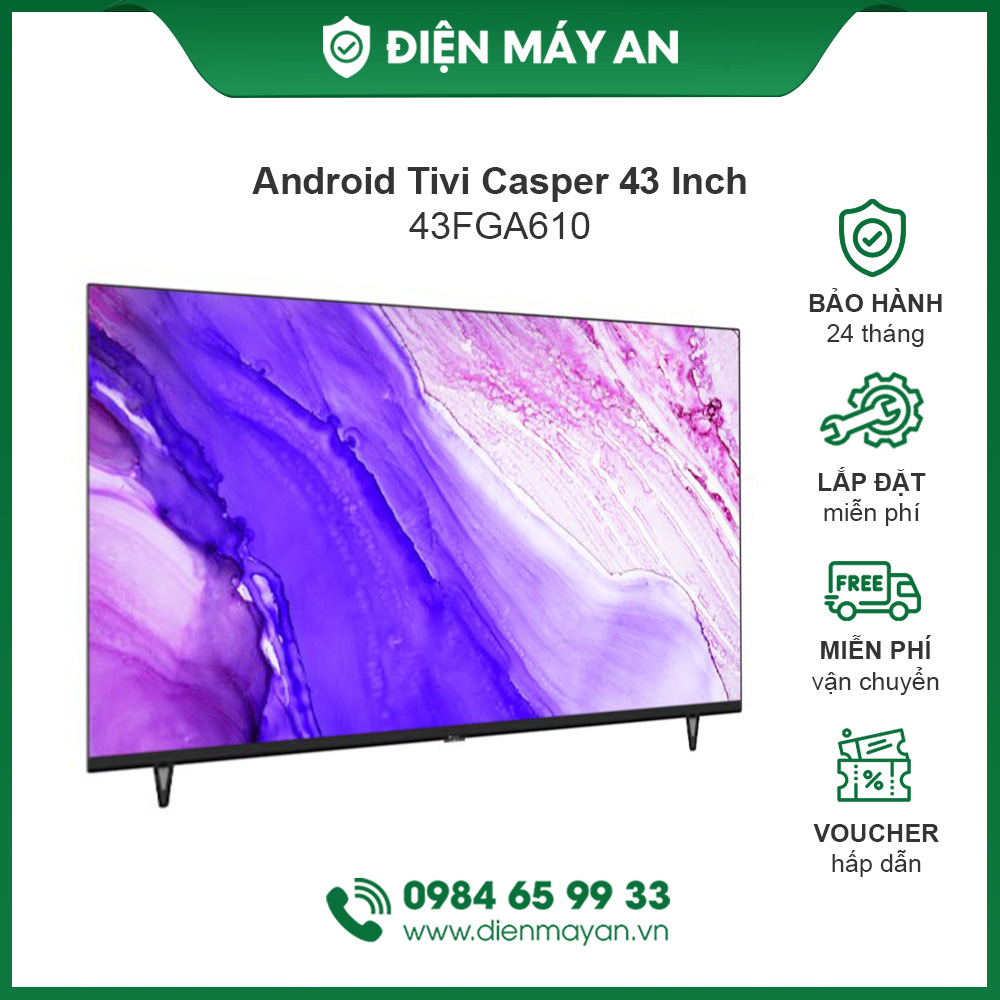 Android Tivi Casper 43 Inch 43FGA610 [Hàng Chính Hãng]
