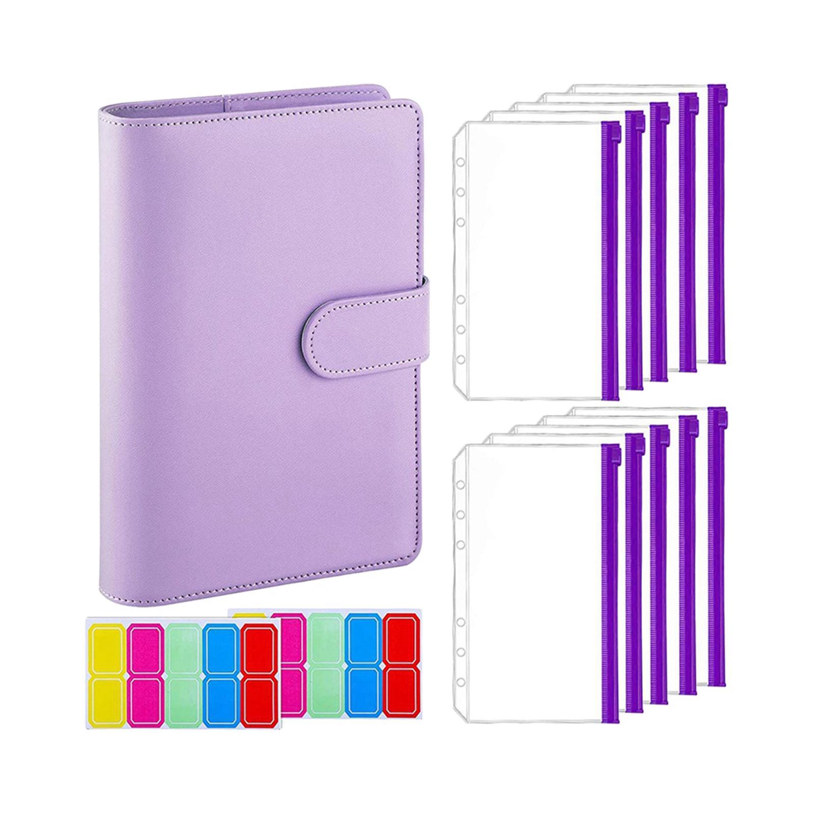 Bill Notebook Financial Organizer Personal Expense Clear Binder Envelopes Portable Finance